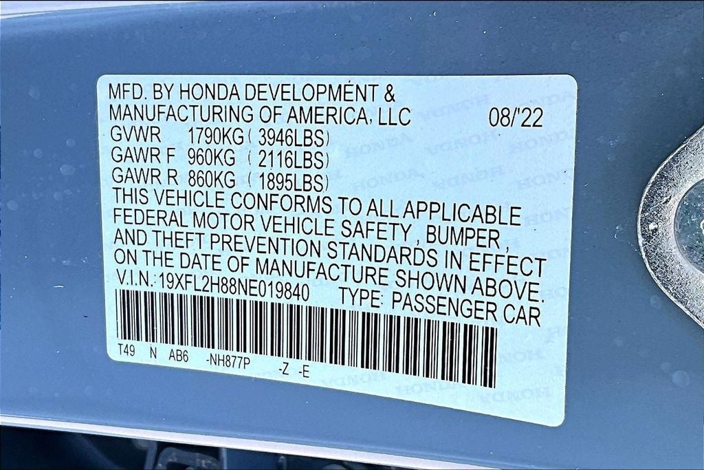 2022 Honda Civic Sport