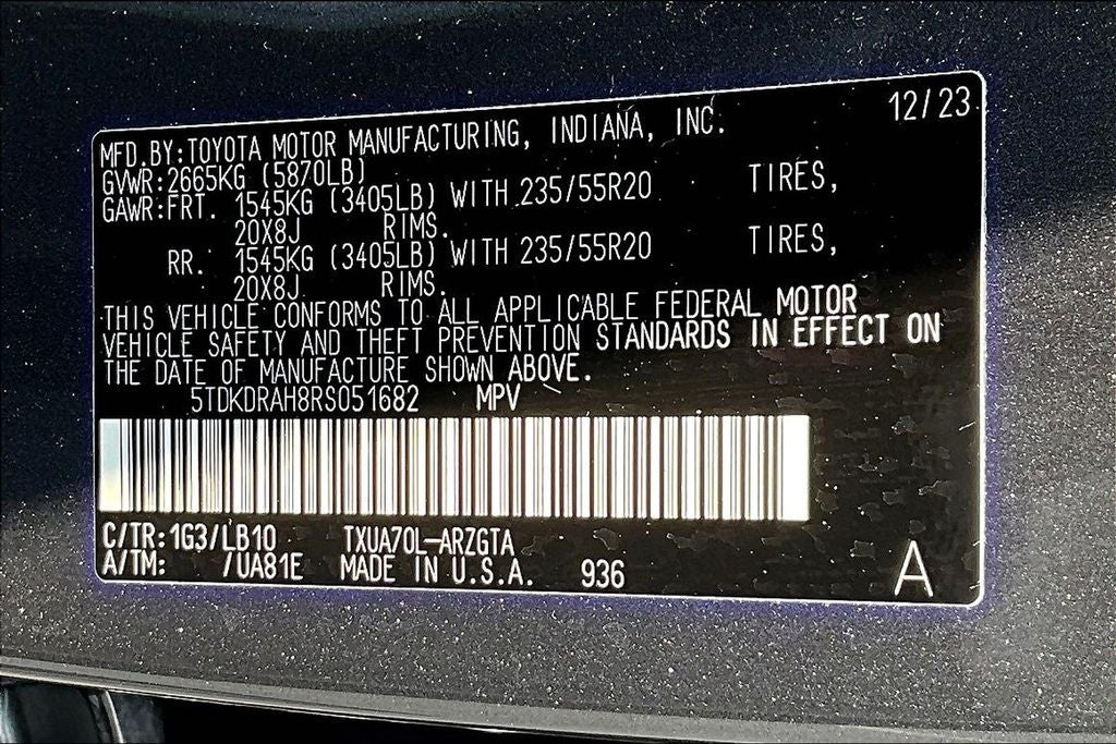 2024 Toyota Highlander Limited