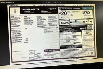 2025 Lincoln Aviator Reserve