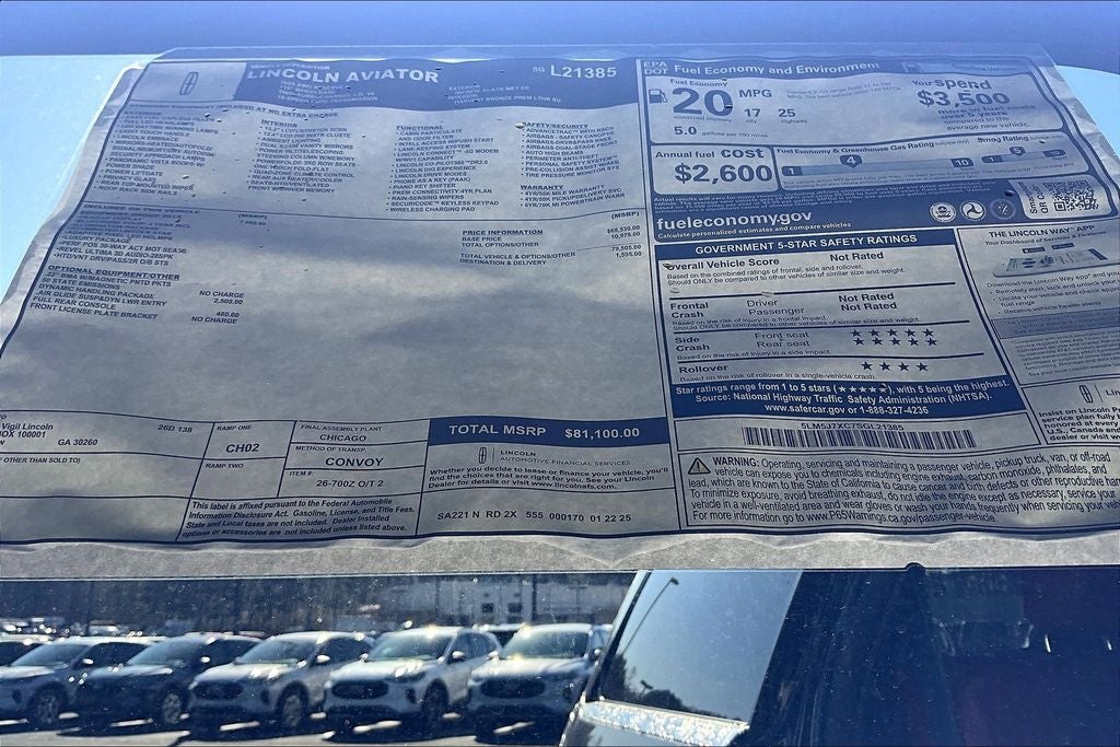 2025 Lincoln Aviator Reserve