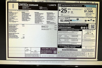 2026 Lincoln Corsair Premiere