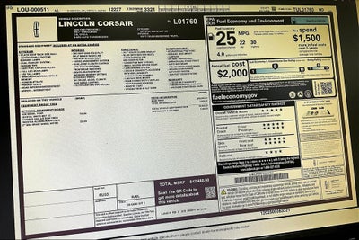 2026 Lincoln Corsair Premiere