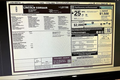 2026 Lincoln Corsair Premiere