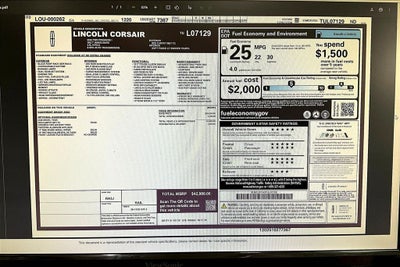 2026 Lincoln Corsair Premiere