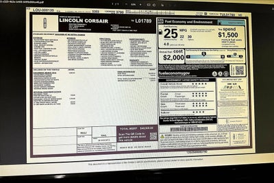 2026 Lincoln Corsair Premiere