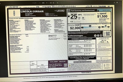 2026 Lincoln Corsair Premiere