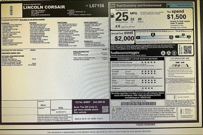 2026 Lincoln Corsair Premiere