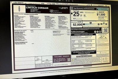 2026 Lincoln Corsair Reserve