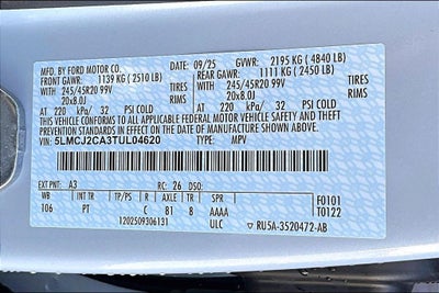 2026 Lincoln Corsair Reserve