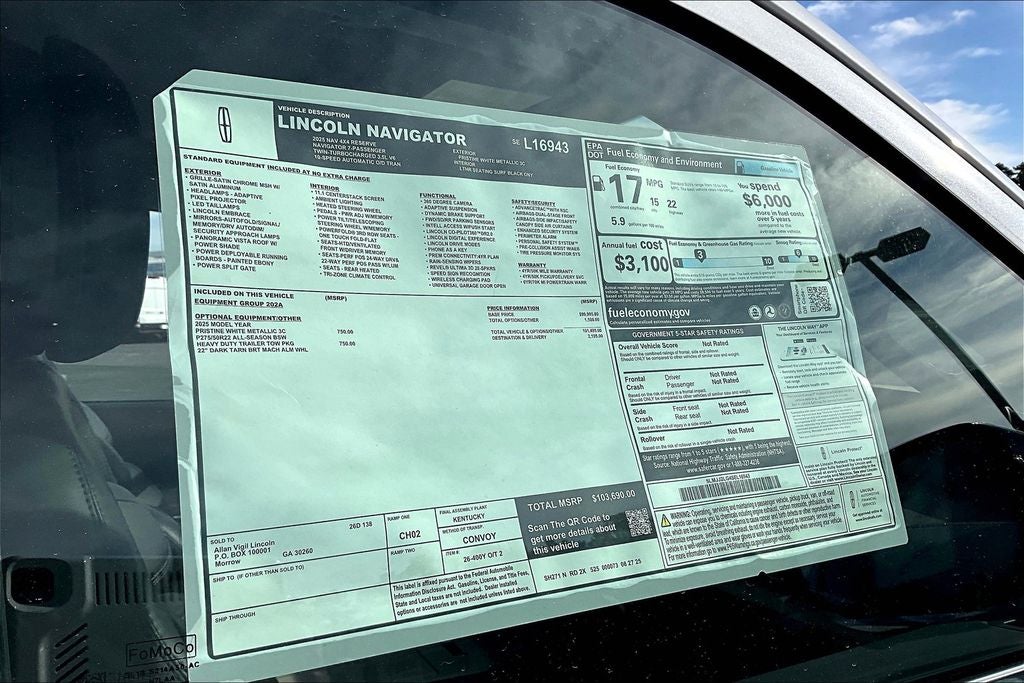 2025 Lincoln Navigator Reserve