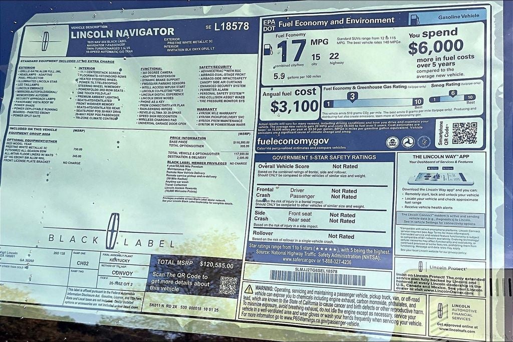 2025 Lincoln Navigator Black Label