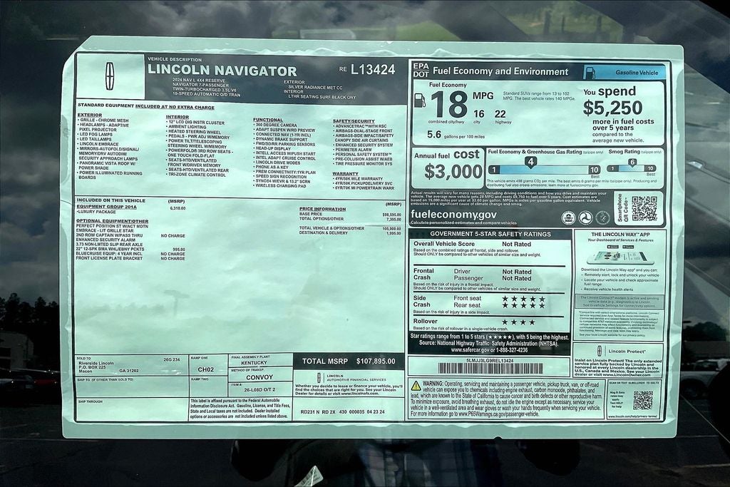 2024 Lincoln Navigator L L Reserve