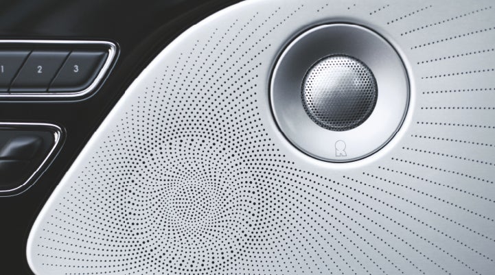 A stylish speaker cover of a 2024 Lincoln Aviator® SUV is shown | Allan Vigil Lincoln, Inc. in Morrow GA