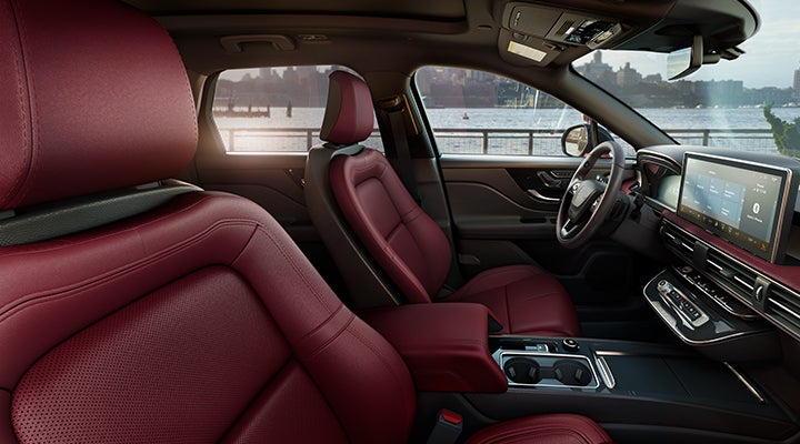 The available Perfect Position front seats in the 2024 Lincoln Corsair® SUV are shown. | Allan Vigil Lincoln, Inc. in Morrow GA
