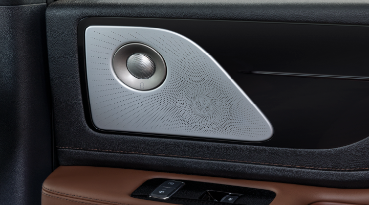 A close-up of a speaker located on the door’s interior is shown. | Allan Vigil Lincoln, Inc. in Morrow GA