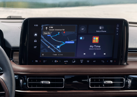 The 13.2-inch LCD touchscreen is showcased. | Allan Vigil Lincoln, Inc. in Morrow GA
