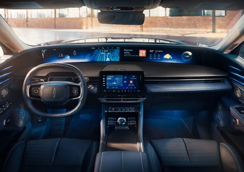 The panoramic display is shown in a 2025 Lincoln Nautilus® SUV. | Allan Vigil Lincoln, Inc. in Morrow GA