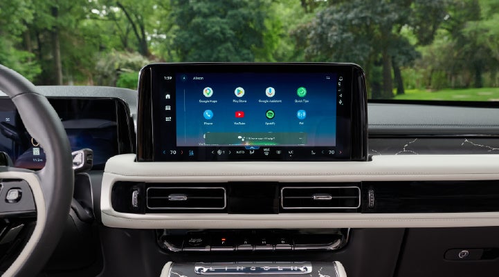 The center touchscreen inside a 2027 Lincoln Aviator® Black Label™ SUV | Allan Vigil Lincoln, Inc. in Morrow GA