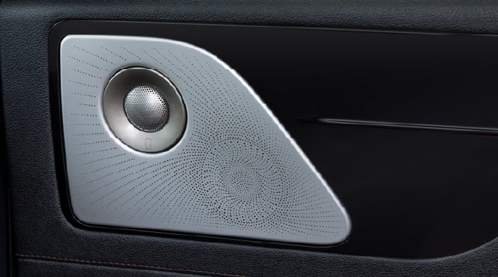 A close-up view of the available Revel® Ultima 3D Audio System. | Allan Vigil Lincoln, Inc. in Morrow GA
