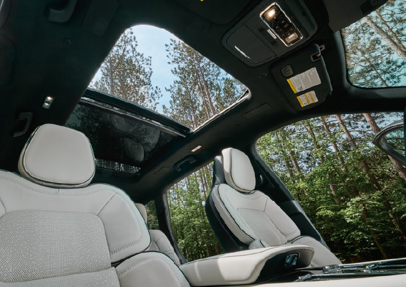 The front seats of a 2027 Lincoln Aviator® Black Label™ SUV | Allan Vigil Lincoln, Inc. in Morrow GA
